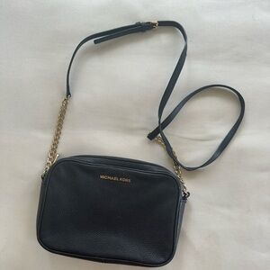 BLACK GOLD MICHAEL KORS SHOULDER PURSE CROSSBODY
